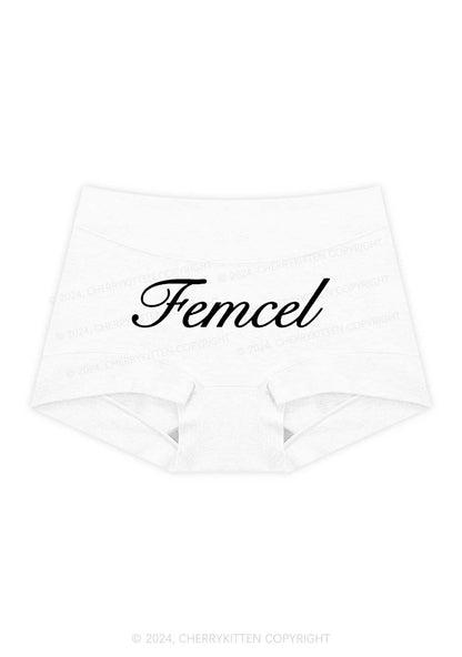 Femcel Y2K Mid Rise Waist Boyshort Cherrykitten