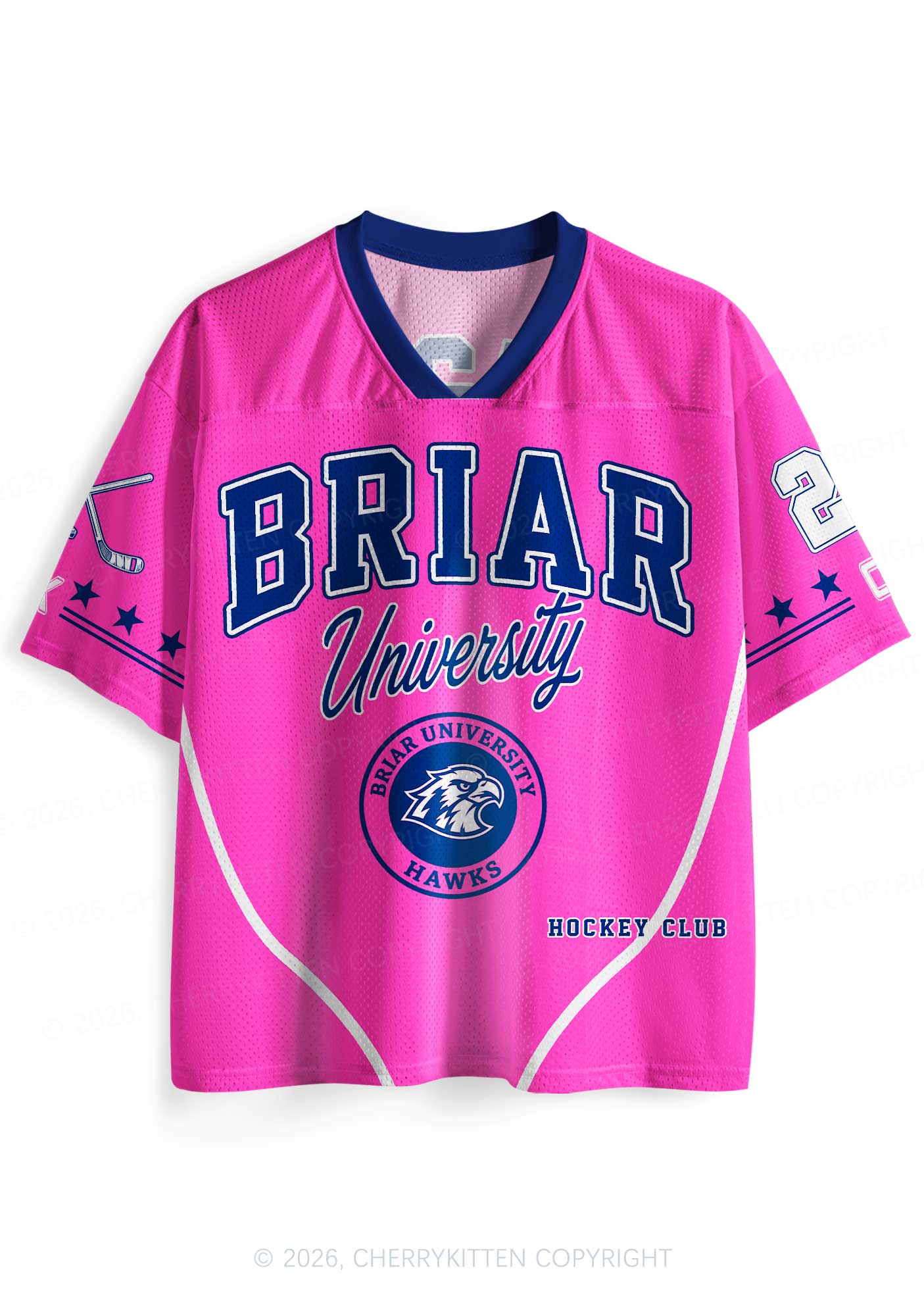 Pink Hockey Team JL Y2K Sport Jersey Shirts Cherrykitten