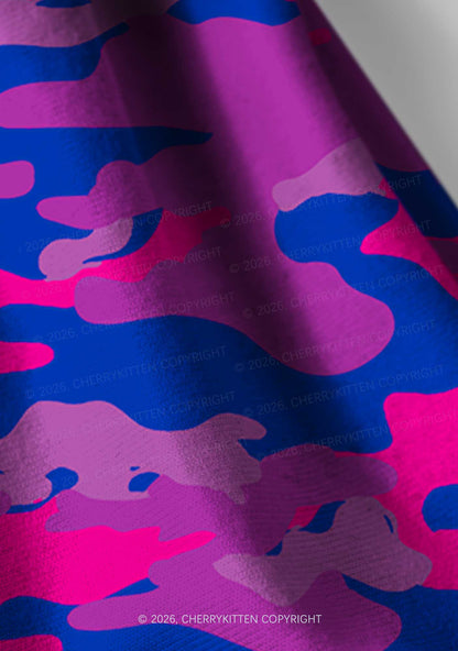Bisexual Camouflage Pride Y2K Print Headband Cherrykitten