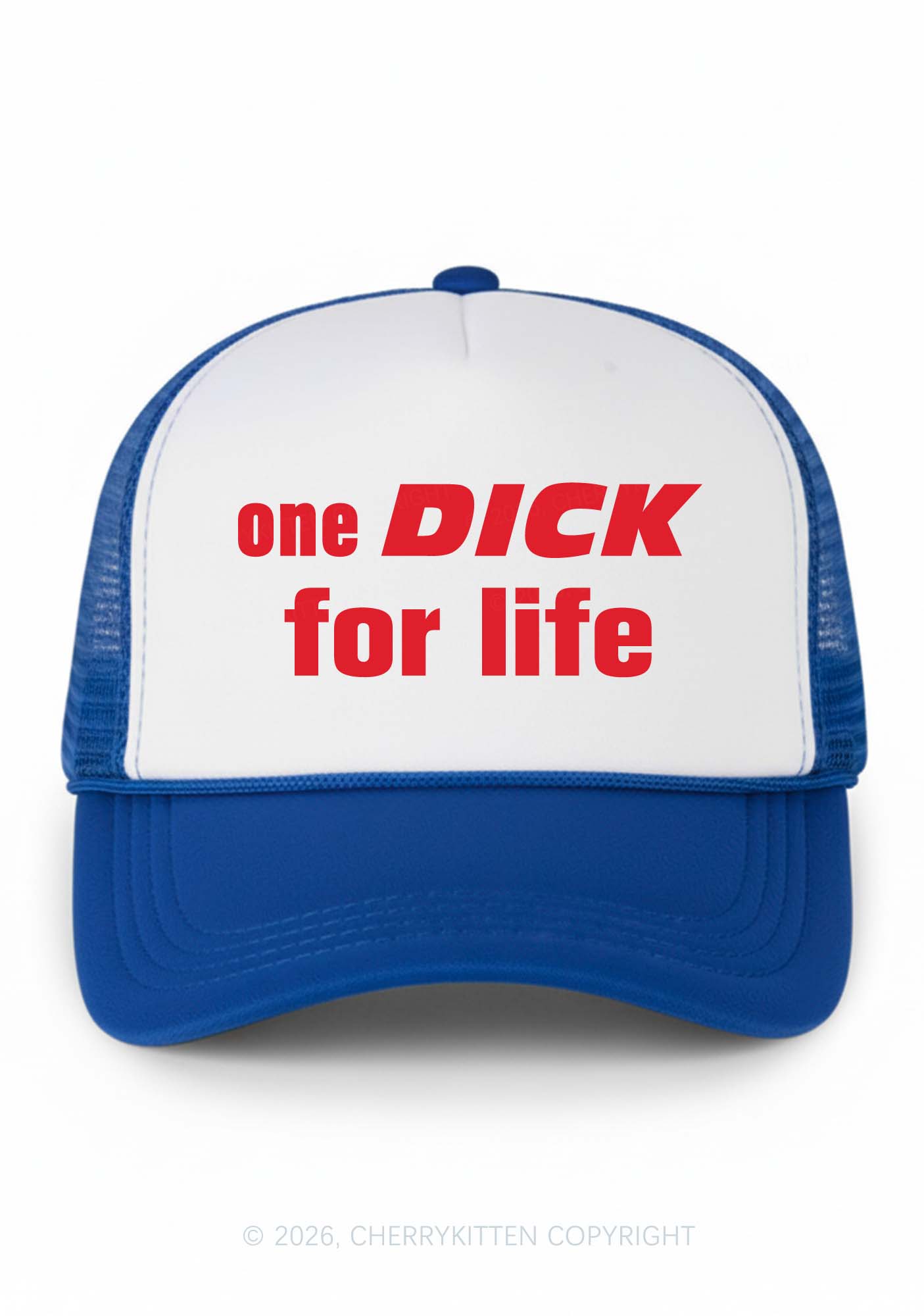 One Dxxk For Life Y2K Colorblock Trucker Hat Cherrykitten