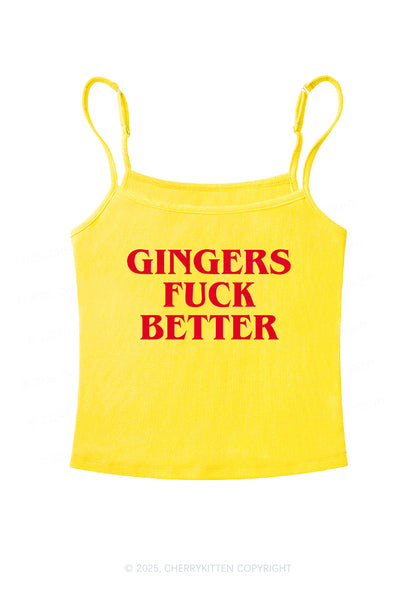 Gingers Fxxk Better Y2K Spaghetti Strap Cami Cherrykitten