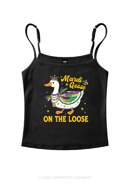 Mardi Goose On The Loose Y2K Spaghetti Strap Cami Cherrykitten