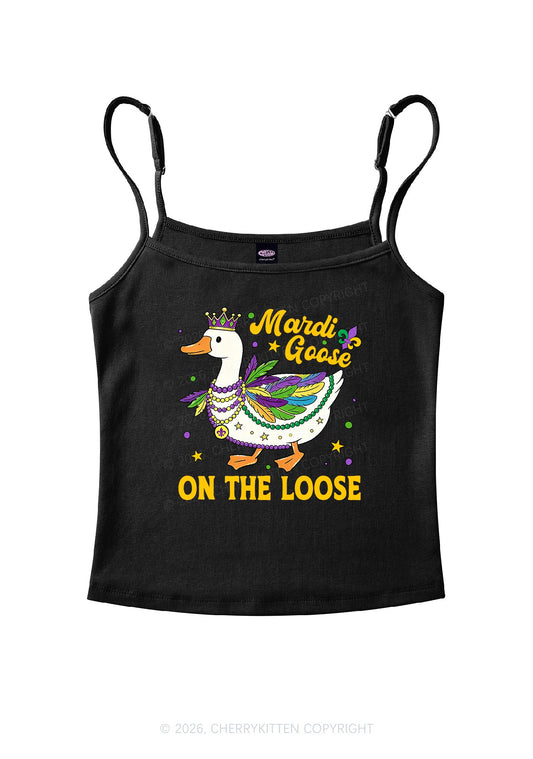 Mardi Goose On The Loose Y2K Spaghetti Strap Cami Cherrykitten