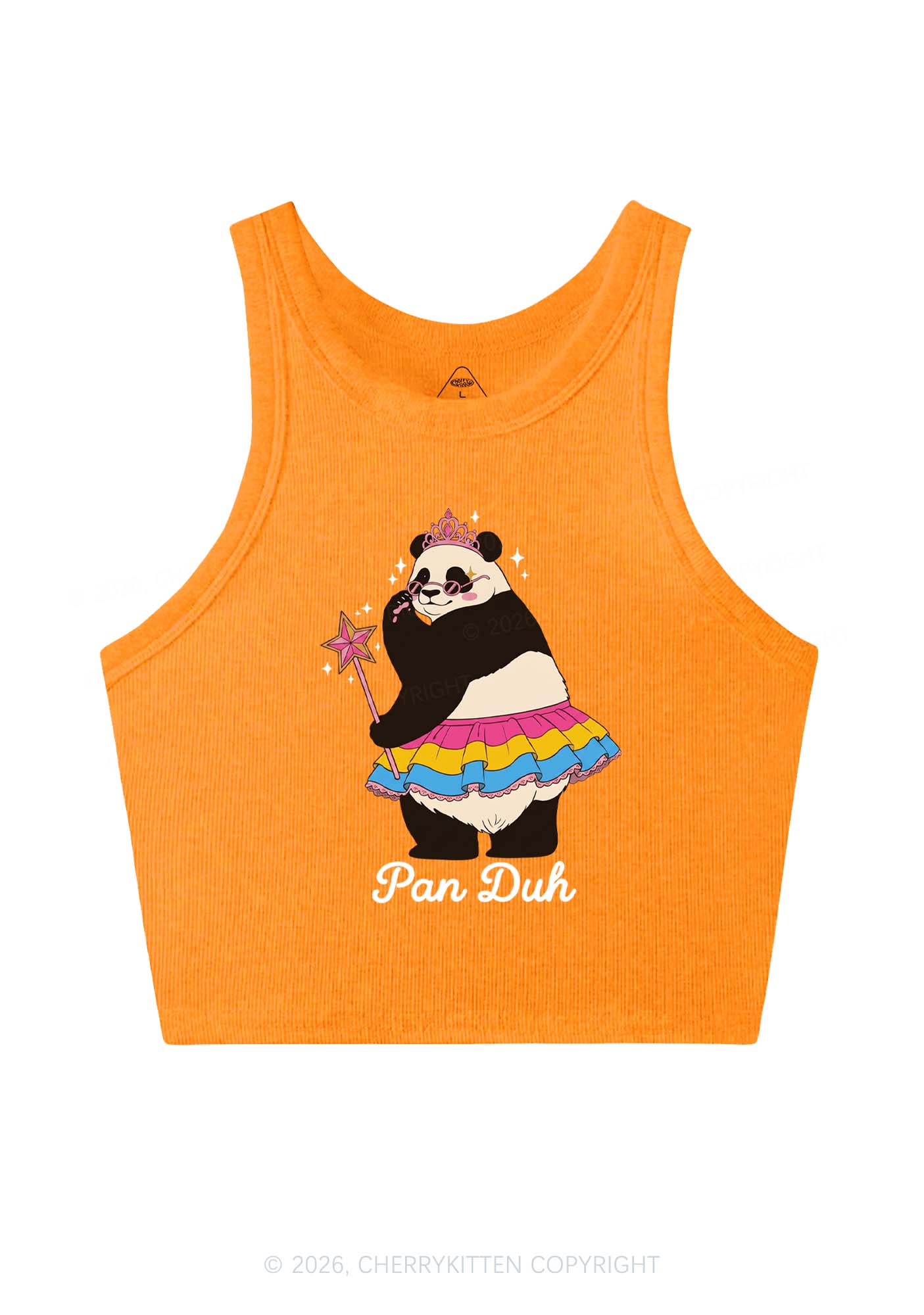 Pan Duh Pride Y2K Crop Tank Top Cherrykitten