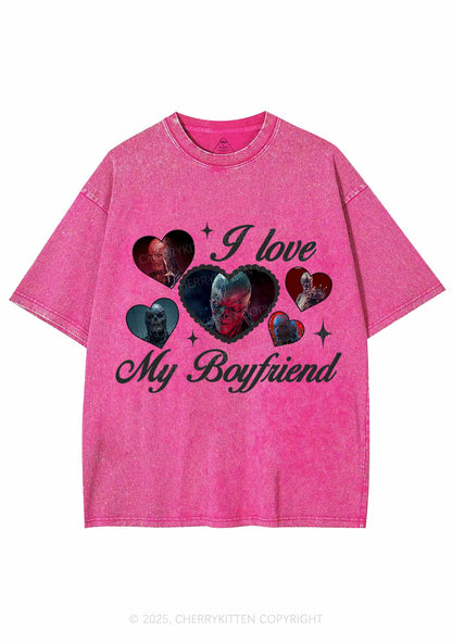 I Love My Boyfriend VN Y2K Shirts Washed Tee Cherrykitten