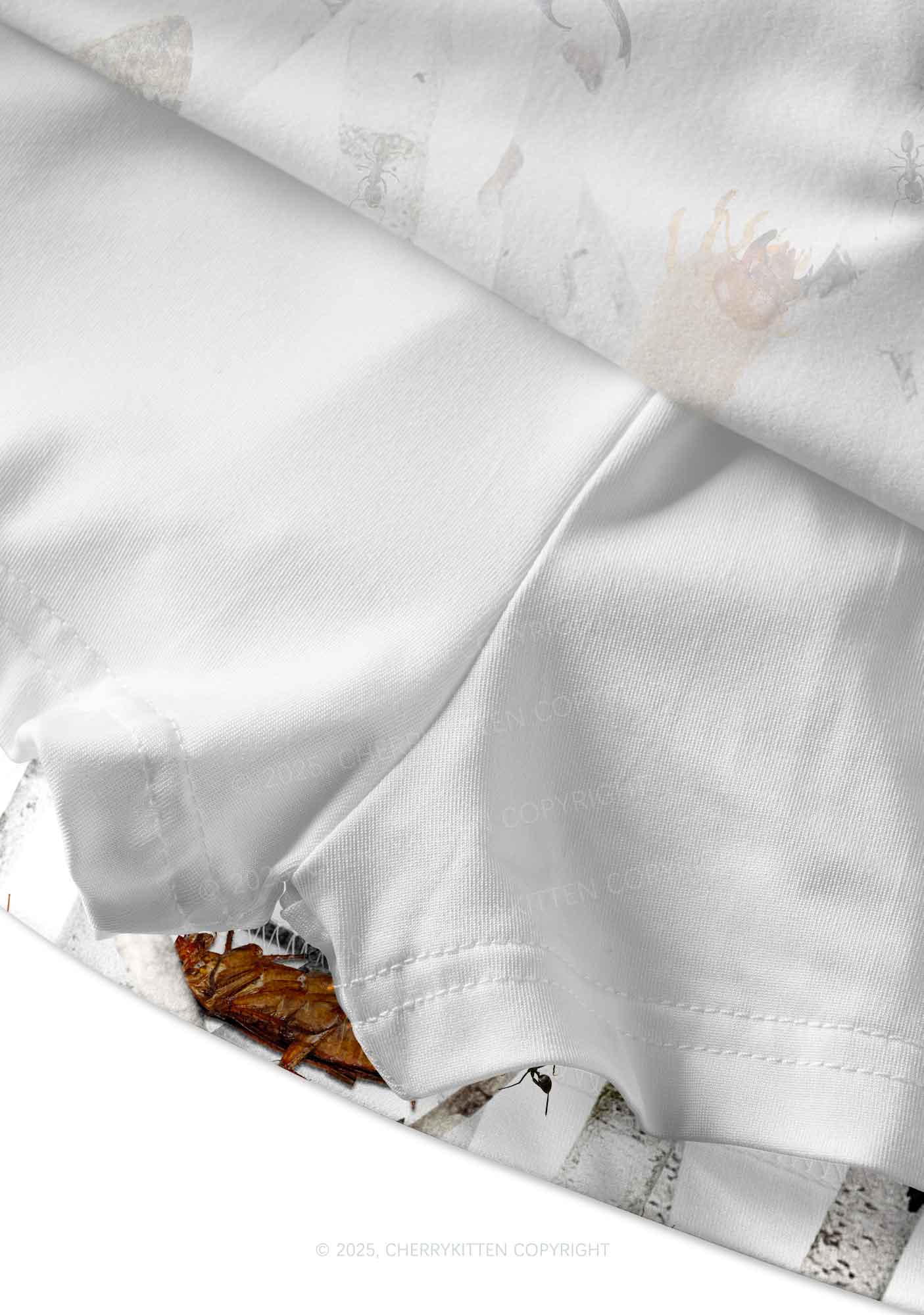 Insects On Birch Y2K Print Mini Skirt Cherrykitten