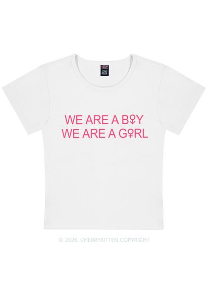 We Are A Boy Pride Y2K Baby Tee Cherrykitten