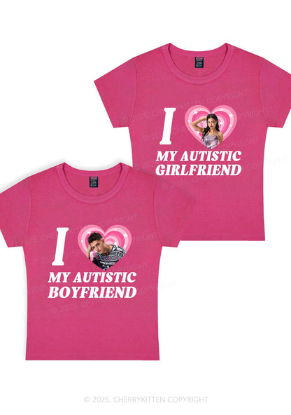 Custom My Autistic BF GF Y2K Valentine's Day Baby Tee Cherrykitten