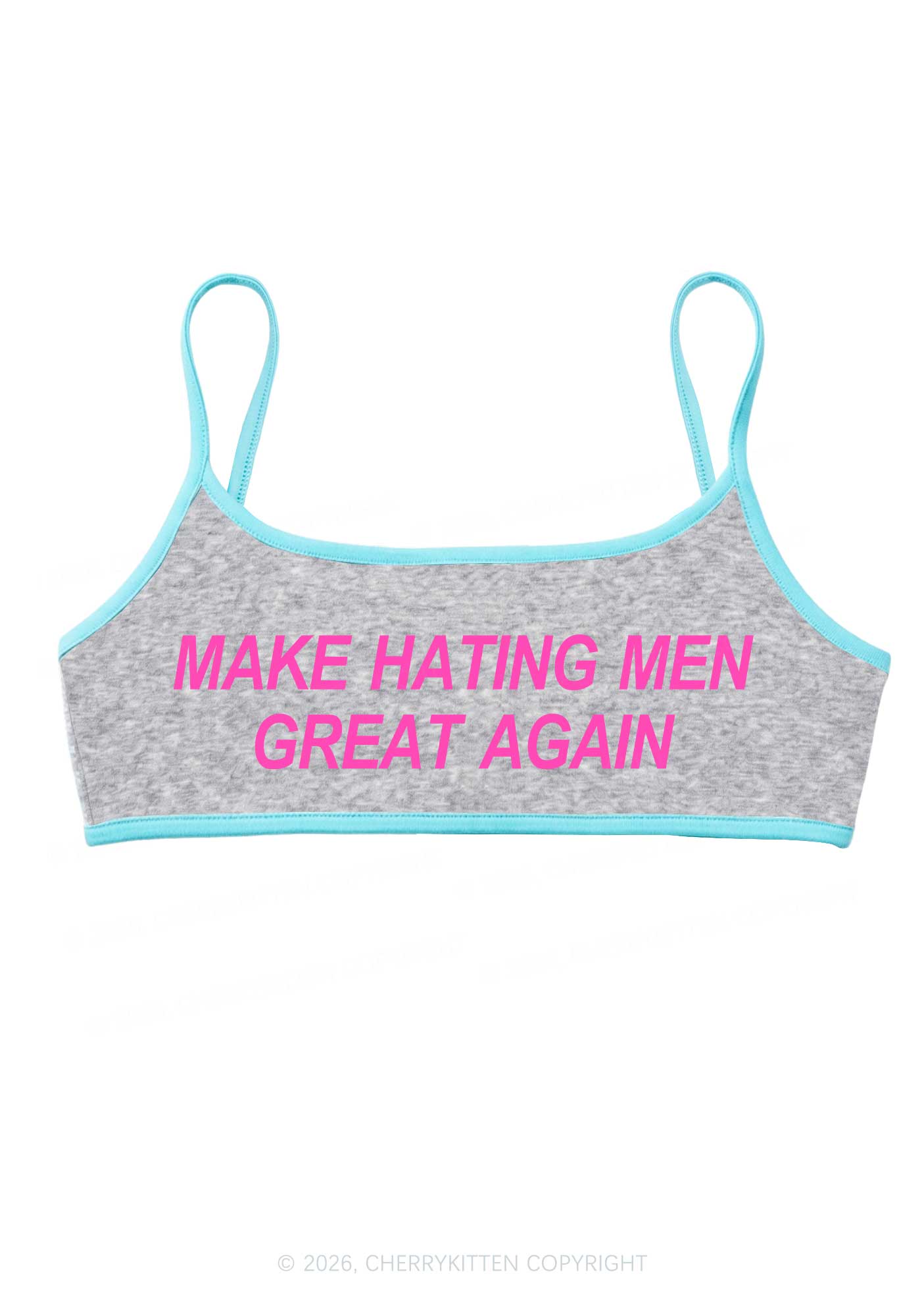 Make Hating Men Great Again Y2K Super Crop Cami Cherrykitten