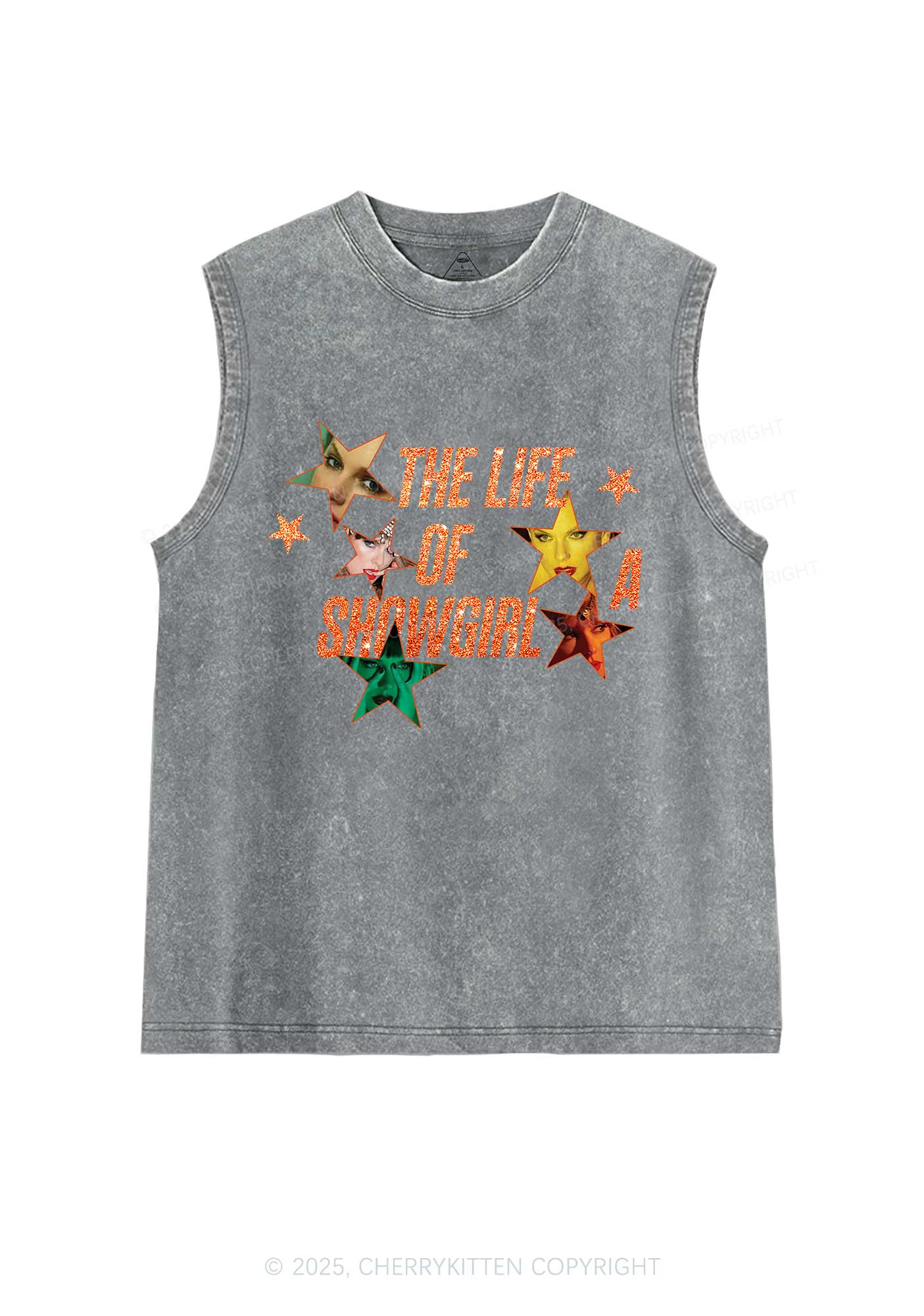 Star TS Photo Y2K Washed Muscle Tank Cherrykitten