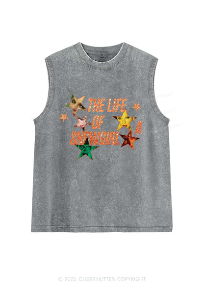 Star TS Photo Y2K Washed Muscle Tank Cherrykitten