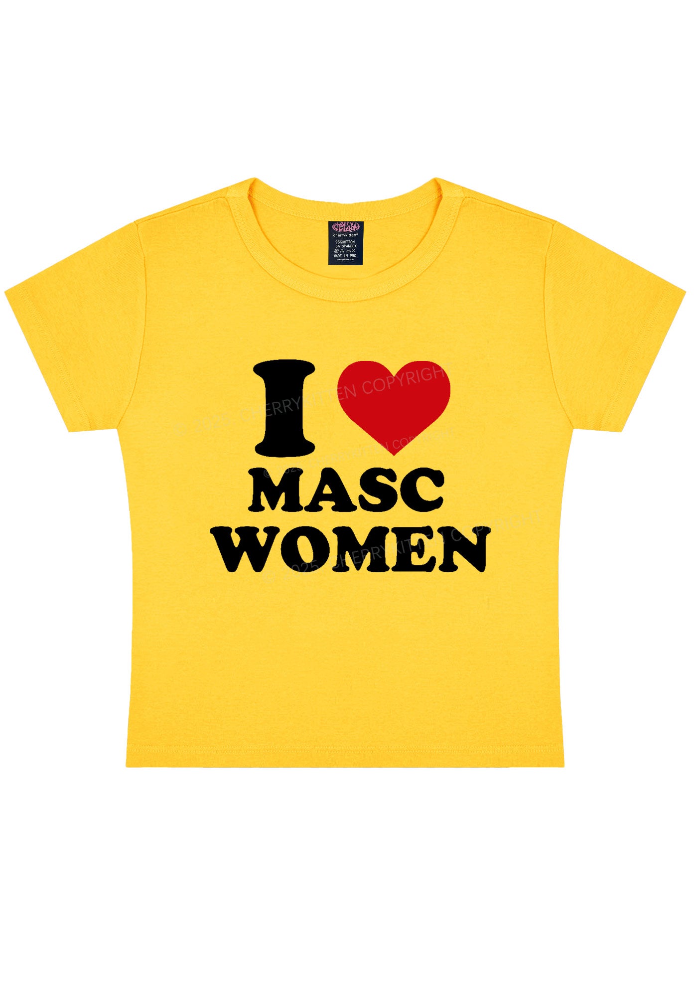 I Love Masc Women Pride Y2K Baby Tee Cherrykitten