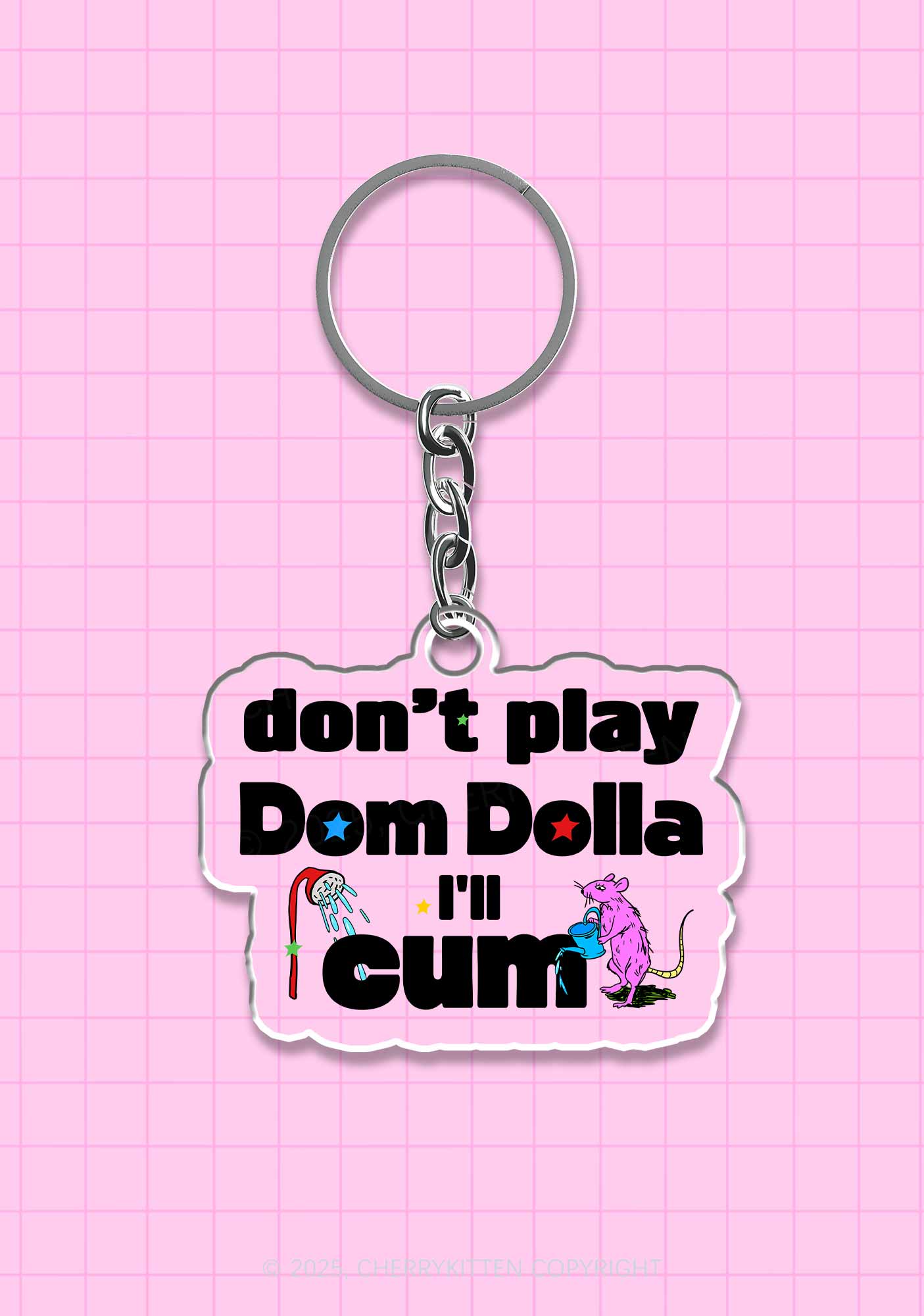 Do Not Play Dom 1Pc Y2K Keychain Cherrykitten