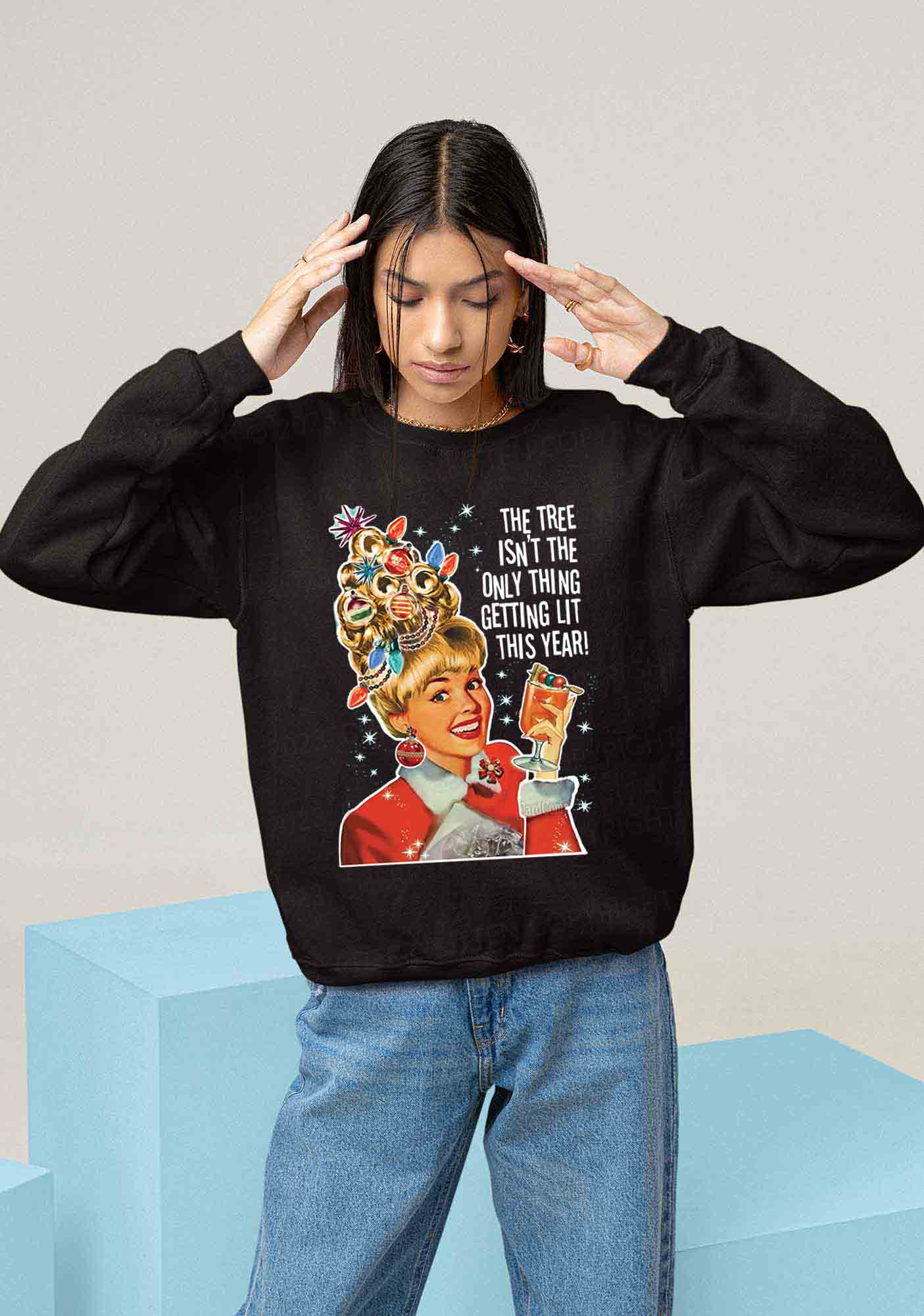 The Only Thing Getting Lit This Year Christmas Y2K Sweatshirt Cherrykitten