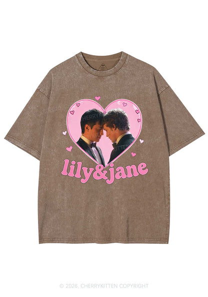 Lily And Jane HR Y2K Shirts Washed Tee Cherrykitten