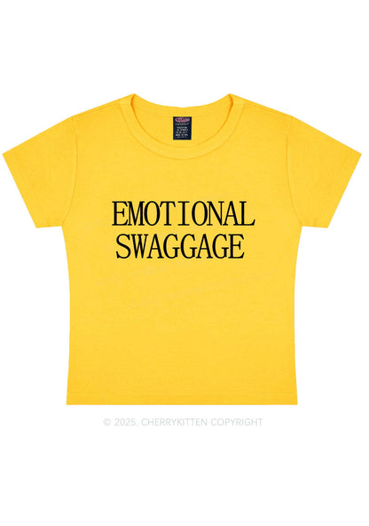 Emotional Swaggage Y2K Baby Tee Cherrykitten