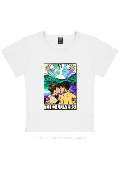 The Gay Lovers Pride Y2K Baby Tee Cherrykitten
