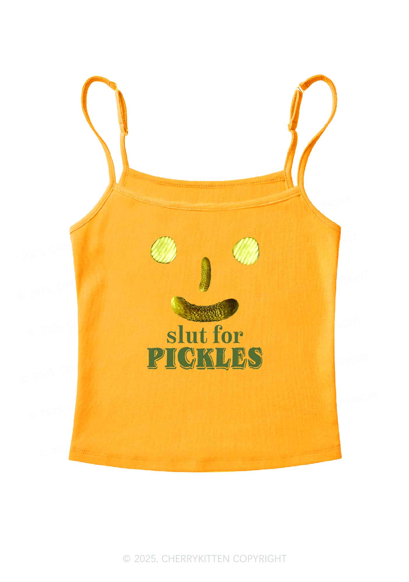 Slxt For Pickles Y2K Spaghetti Strap Cami Cherrykitten