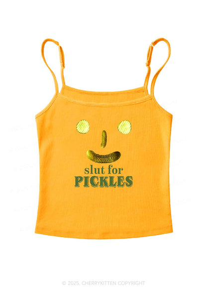 Slxt For Pickles Y2K Spaghetti Strap Cami Cherrykitten