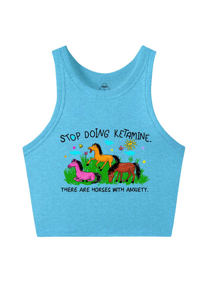Stop Doing Kxxamine Y2K Crop Tank Top Cherrykitten