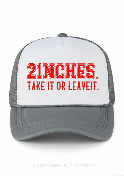 Take It Or Leave It Y2K Colorblock Trucker Hat Cherrykitten