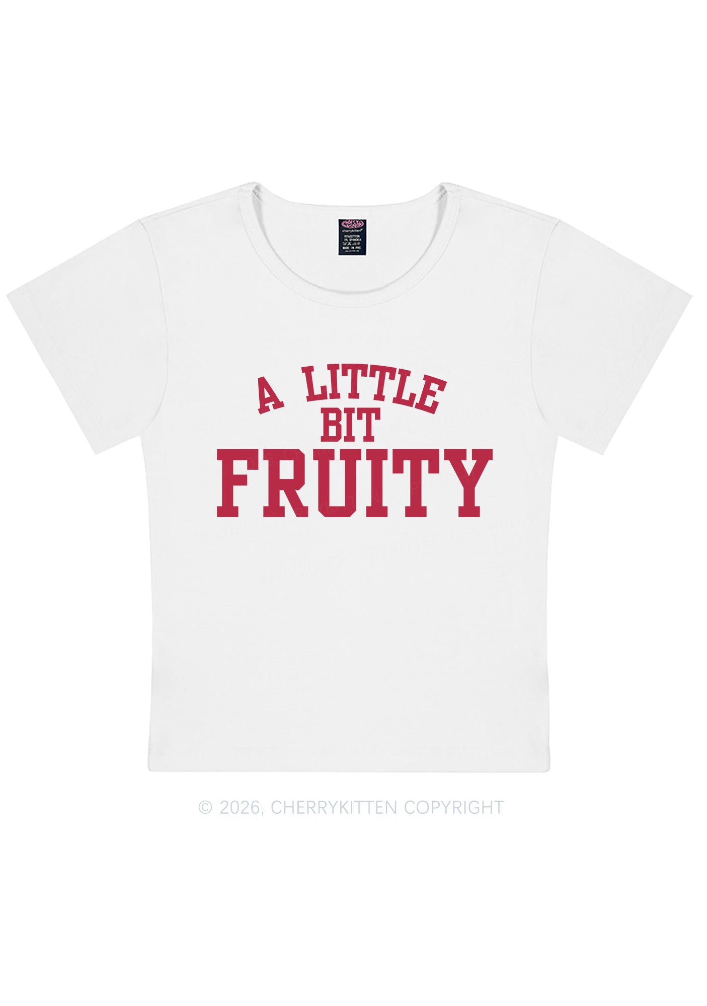 A Little Bit Fruity Pride Y2K Baby Tee Cherrykitten