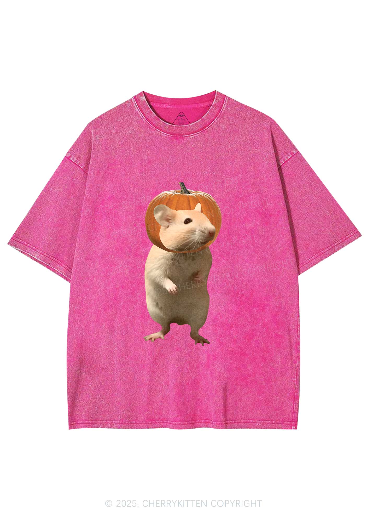 Halloween Silly Ratz Y2K Shirts Washed Tee Cherrykitten