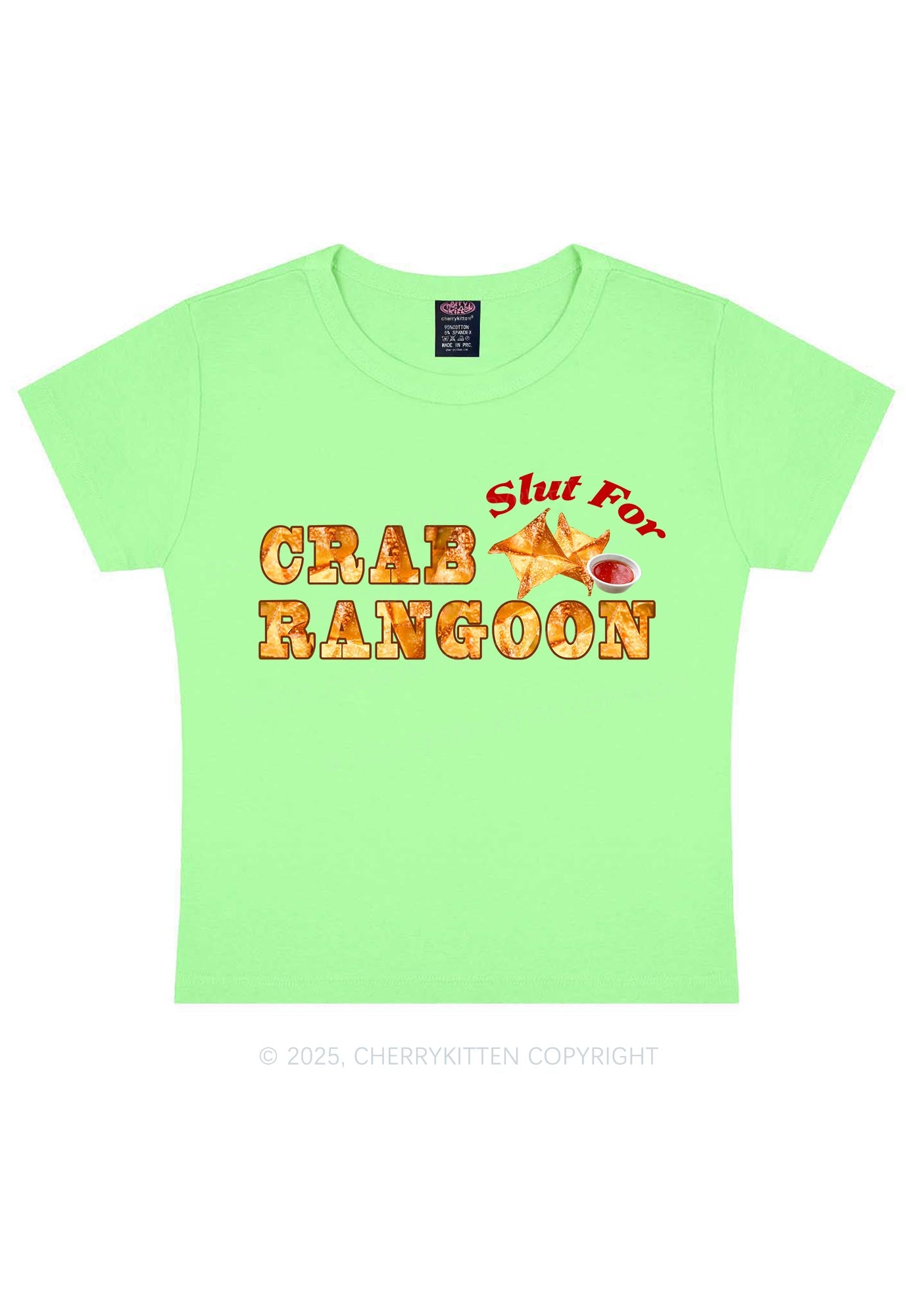 Slxt For Carb Rangoon Y2K Baby Tee Cherrykitten