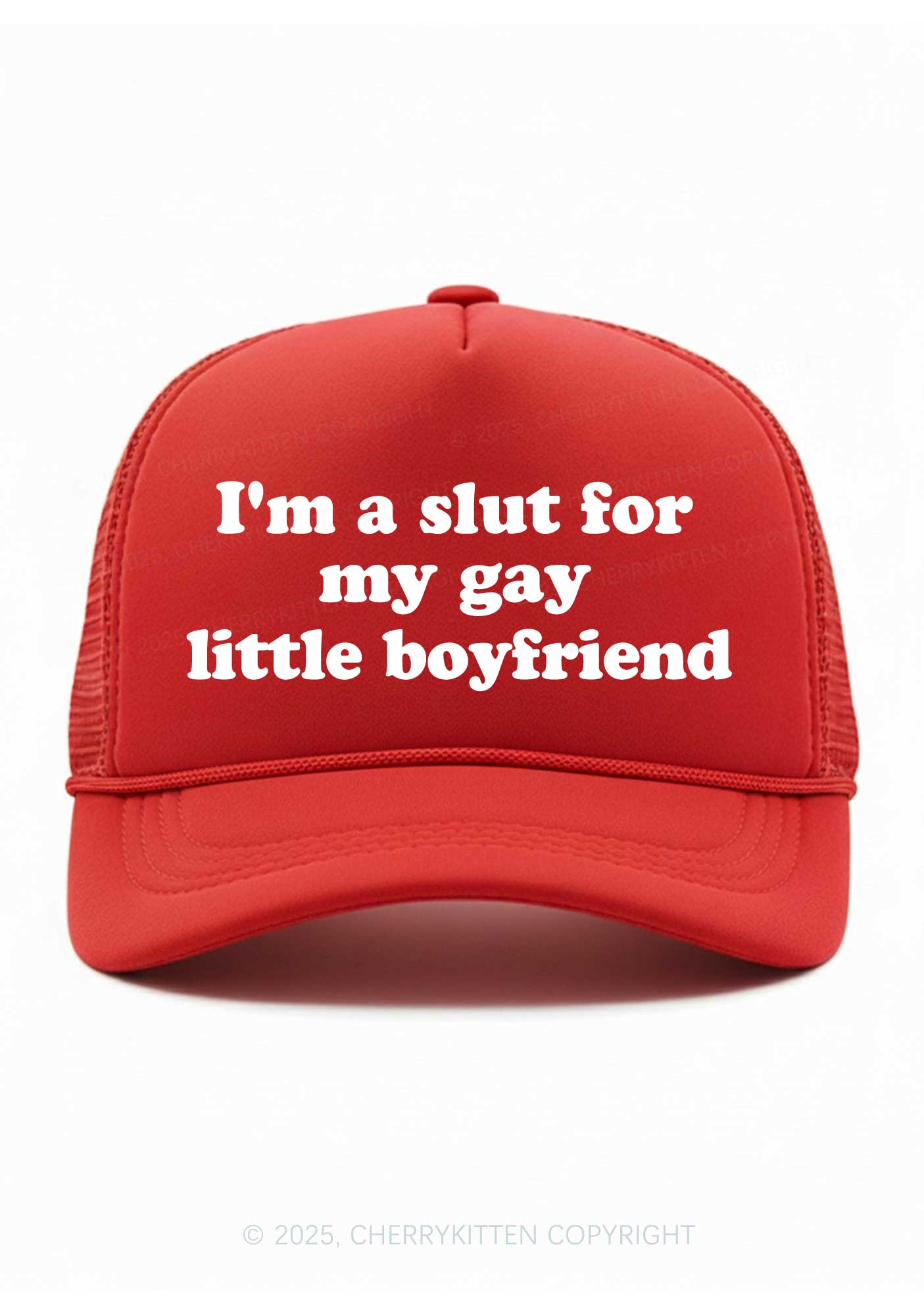 Slxt For My Gay BF Valentine's Day Y2K Trucker Hat Cherrykitten