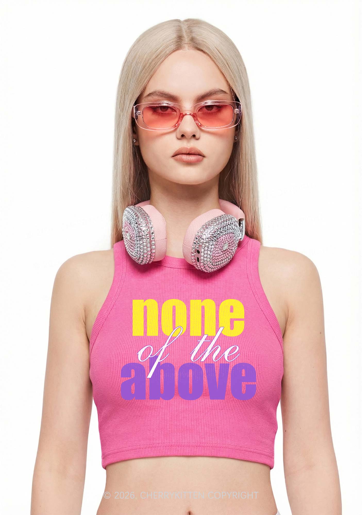None Of The Above Pride Y2K Crop Tank Top Cherrykitten