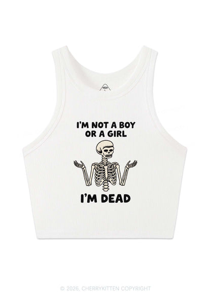 Im Not A Boy Or A Girl Pride Y2K Crop Tank Top Cherrykitten