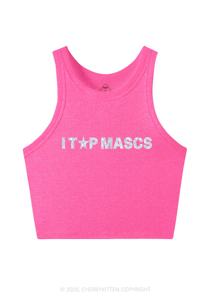 Glitter I Top Mascs Pride Y2K Crop Tank Top Cherrykitten