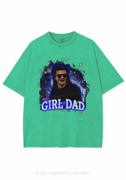 Girl Dad Starry Sky Y2K Shirts Washed Tee Cherrykitten
