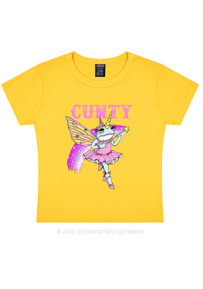 Cxxty Fairy Frog Y2K Baby Tee Cherrykitten