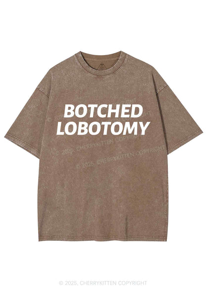 Botched Lobotomy Y2K Shirts Washed Tee Cherrykitten