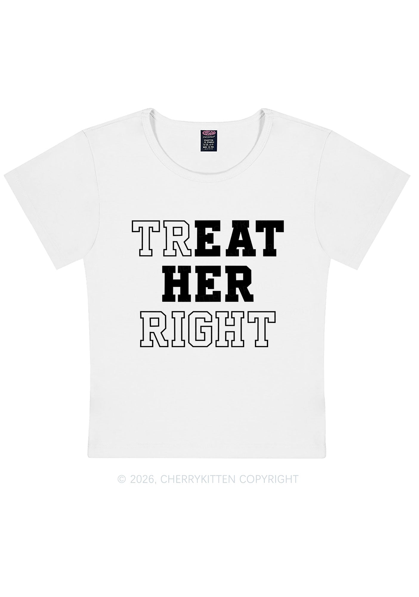 Eat Her Right Pride Y2K Baby Tee Cherrykitten