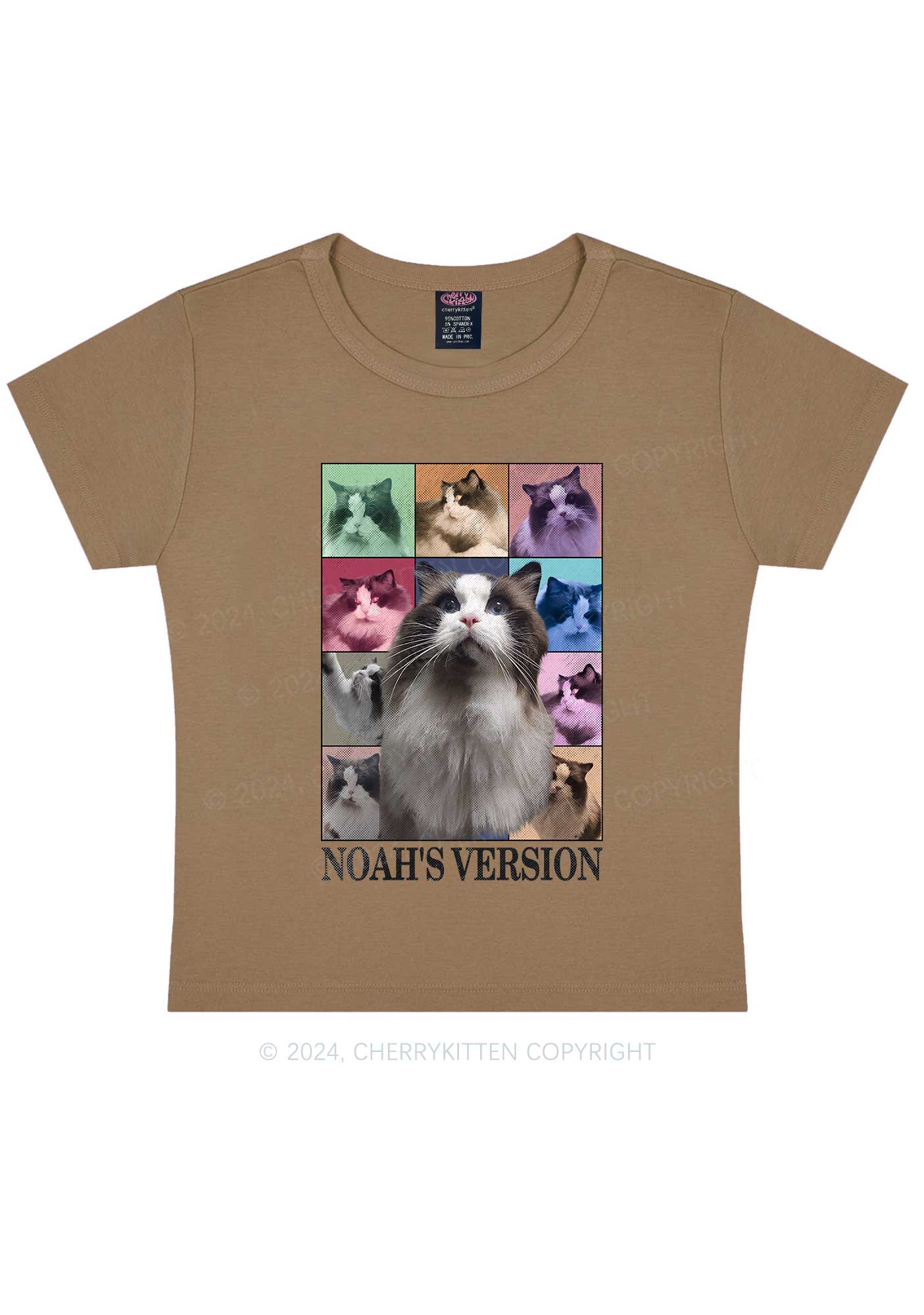 Custom Pets Version Y2K Baby Tee Cherrykitten