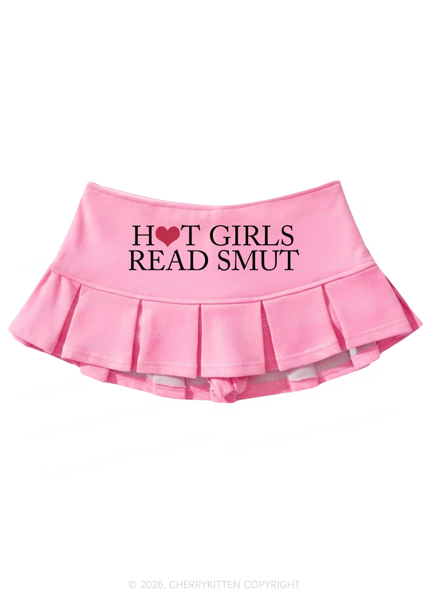Hot Girls Read Smut Y2K Mini Pleated Skirts Cherrykitten