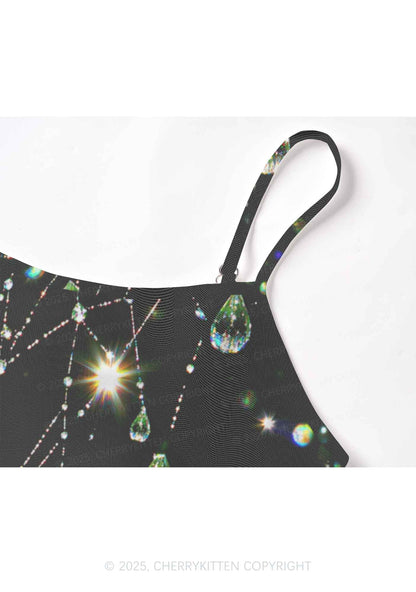 Dew Web Y2K Mesh Cami Tank Cherrykitten