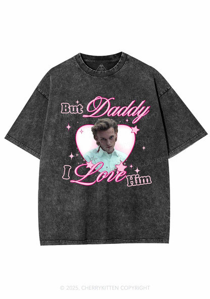 Daddy I Love Number One Y2K Shirts Washed Tee Cherrykitten
