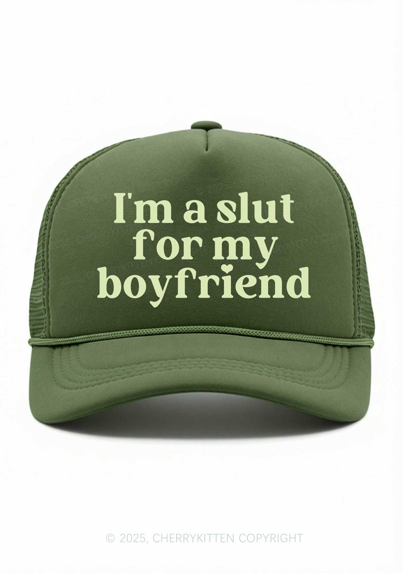 Slxt For My BF Valentine's Day Y2K Trucker Hat Cherrykitten