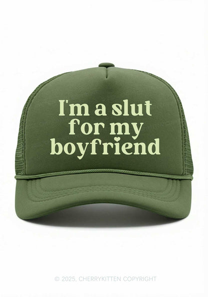 Slxt For My BF Valentine's Day Y2K Trucker Hat Cherrykitten