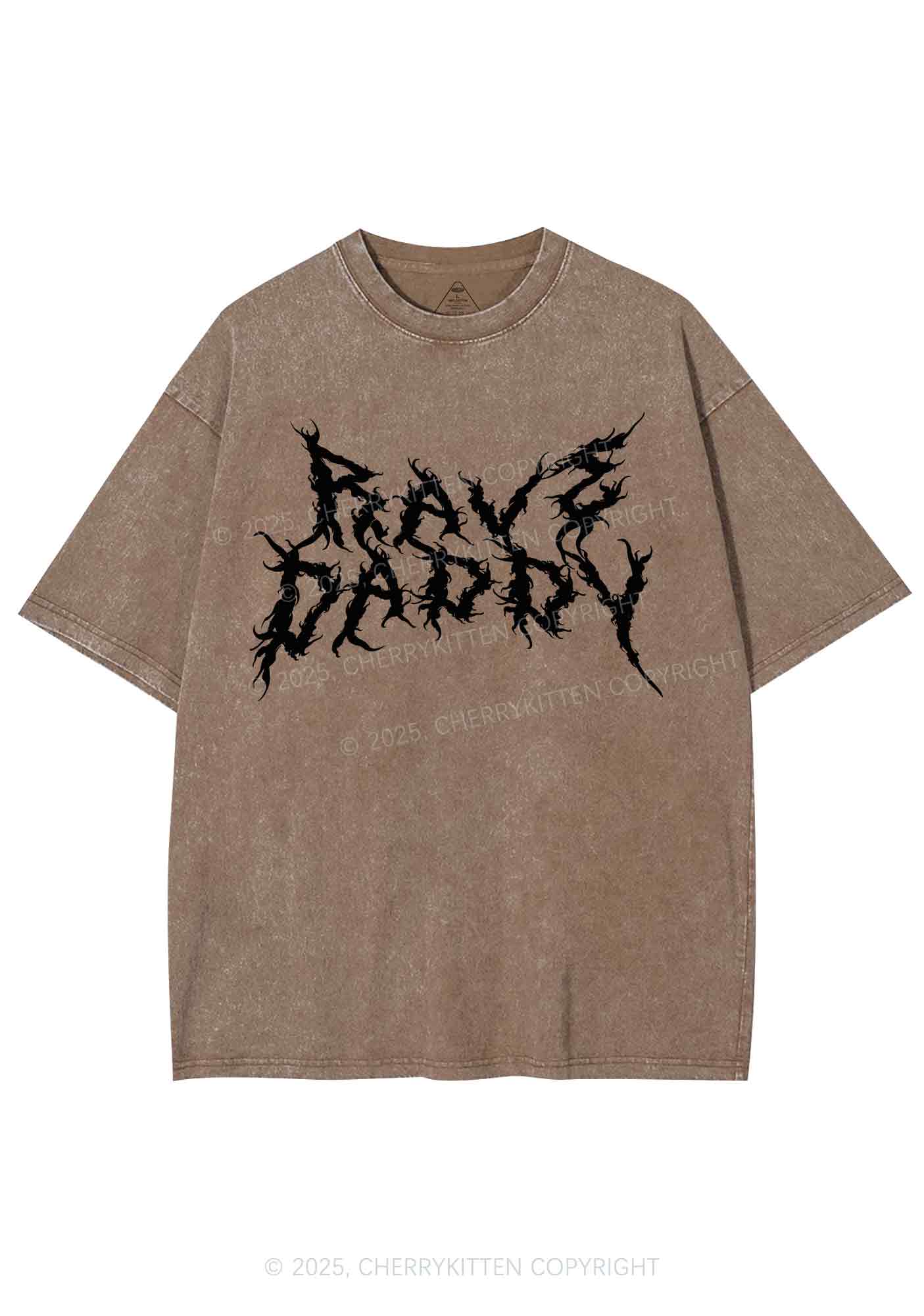 Rave Daddy Y2K Shirts Washed Tee Cherrykitten