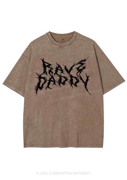 Rave Daddy Y2K Shirts Washed Tee Cherrykitten