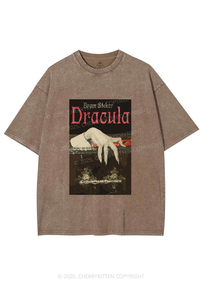 Halloween Creepy Claw Y2K Shirts Washed Tee Cherrykitten