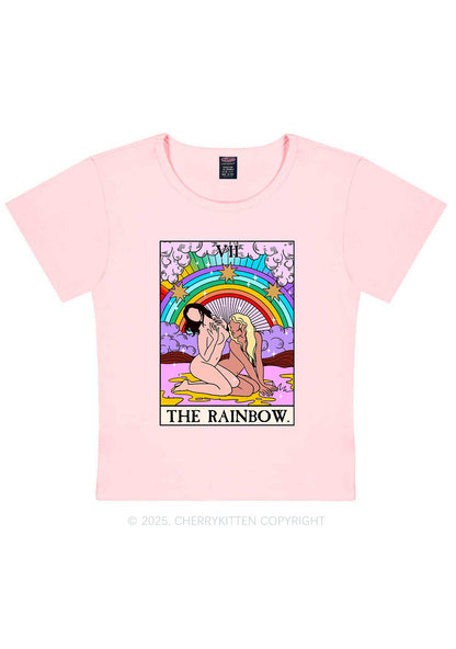 The Rainbow Y2K Baby Tee Cherrykitten
