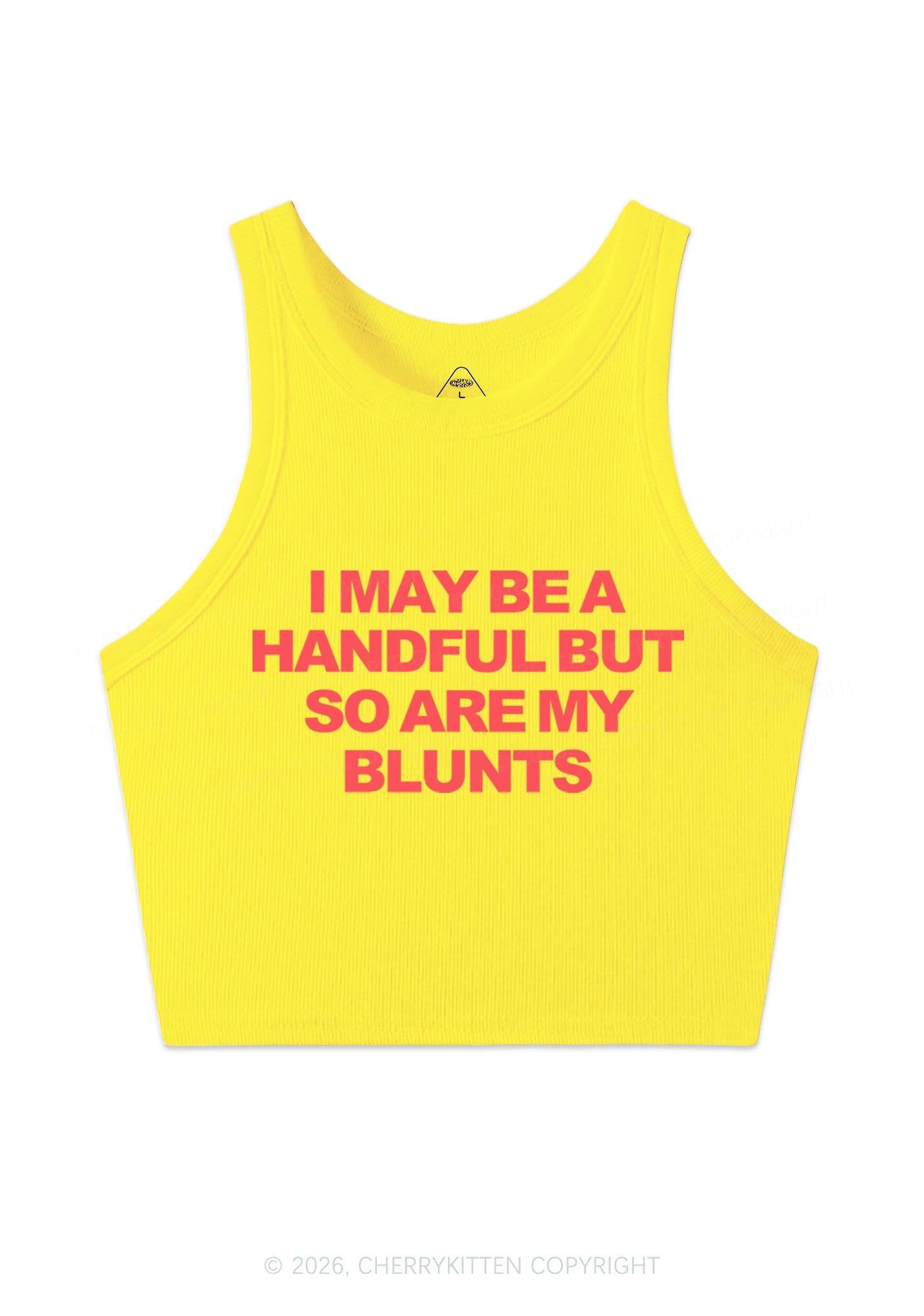 Handful Blunts Y2K Crop Tank Top Cherrykitten