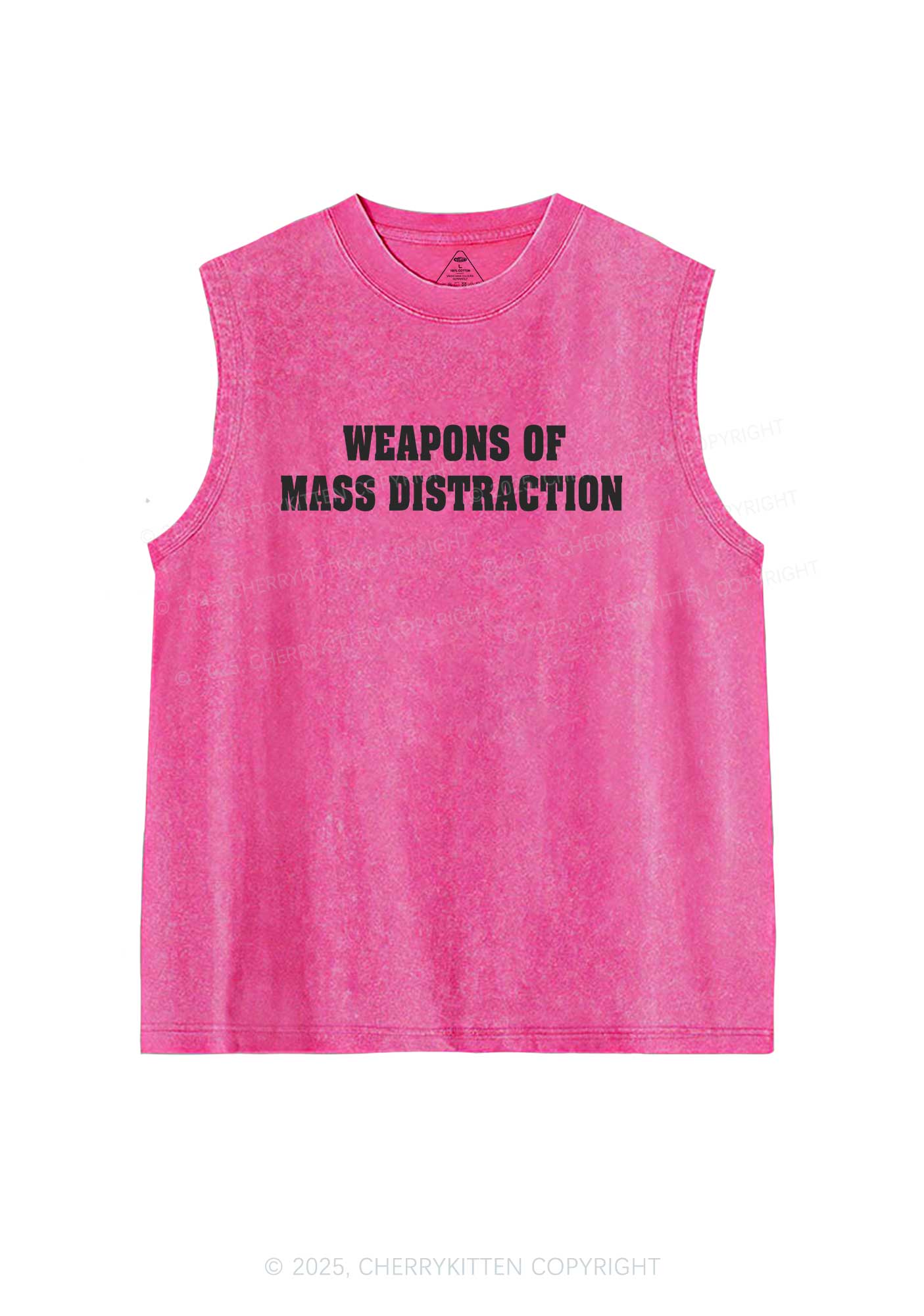 Weapons Of Mass Distraction Y2K Washed Tank Cherrykitten