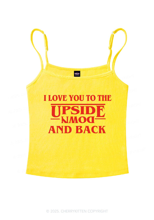 Love You Upside Down Y2K Spaghetti Strap Cami Cherrykitten