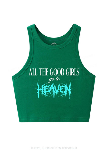 Good Girls Go To Heaven Y2K Crop Tank Top Cherrykitten